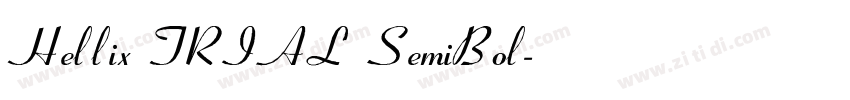 Hellix TRIAL SemiBol字体转换